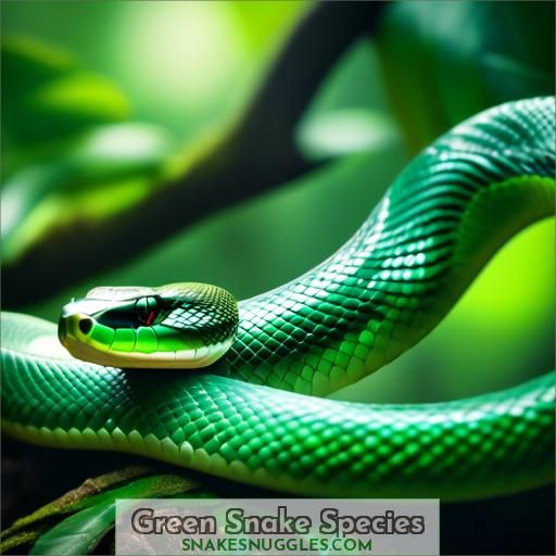 Green Snake Species