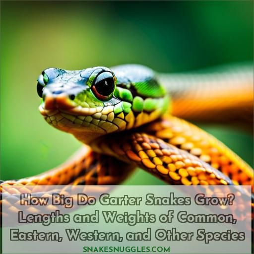 how big do garter snakes get all well known species