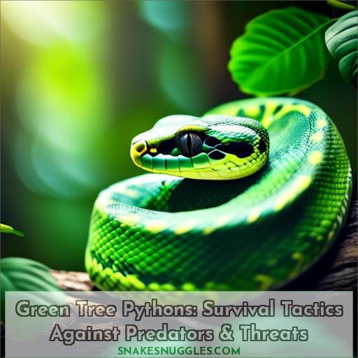 how do green tree pythons protect themselves