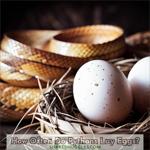 how many times a year do pythons lay eggs