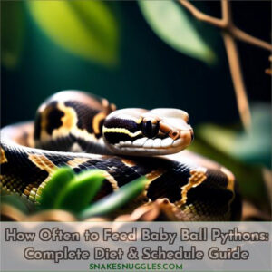 how often should baby ball pythons be fed