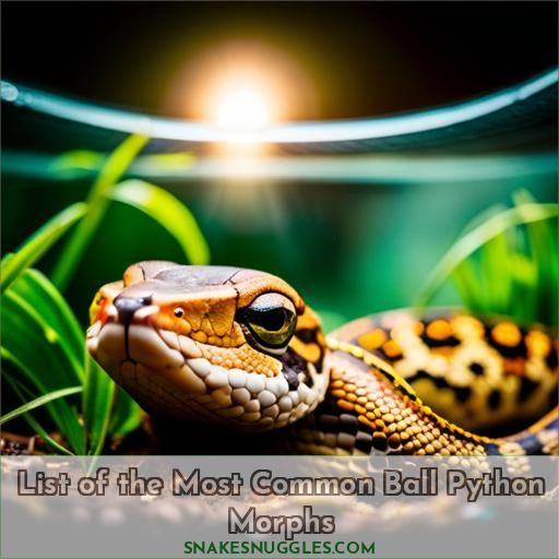 List of the Most Common Ball Python Morphs