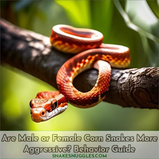 are male or female corn snakes more aggressive