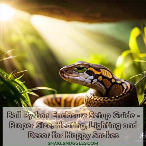 ball python enclosure