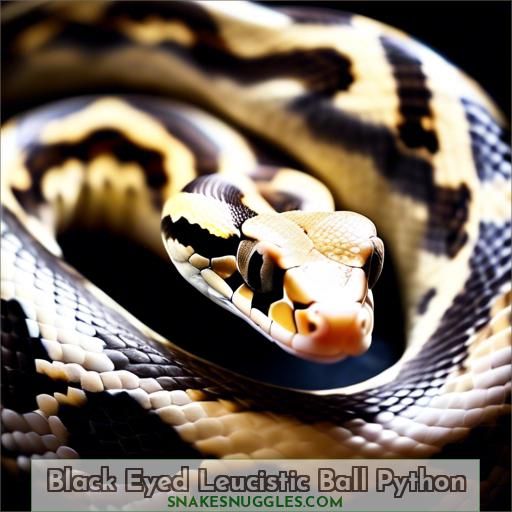 Black Eyed Leucistic Ball Python