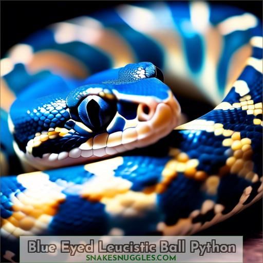 Blue Eyed Leucistic Ball Python