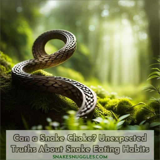 can a snake choke the truth may surprise you