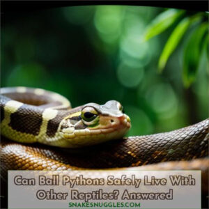 can ball pythons live with other reptiles answered