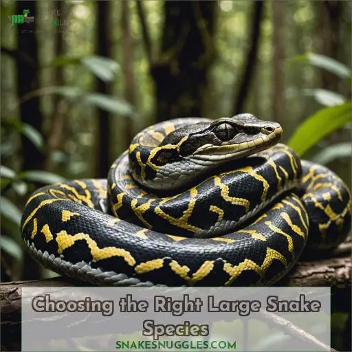 Choosing the Right Large Snake Species