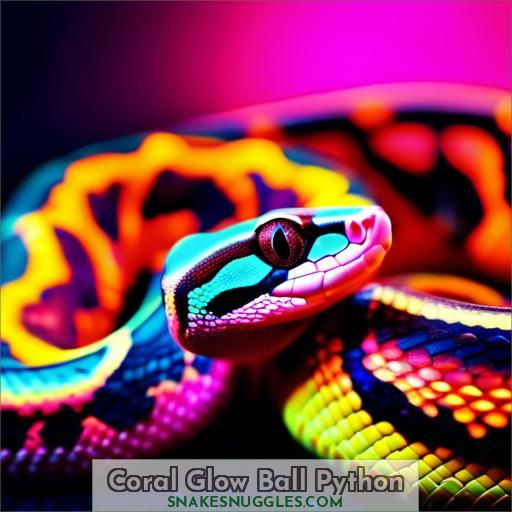 Coral Glow Ball Python