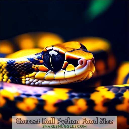 Correct Ball Python Food Size