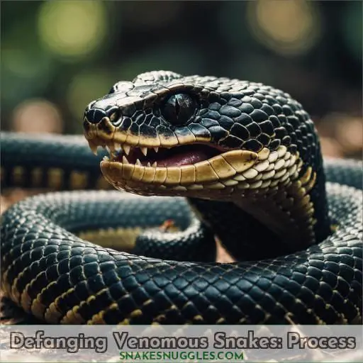 Defanging Venomous Snakes: Process