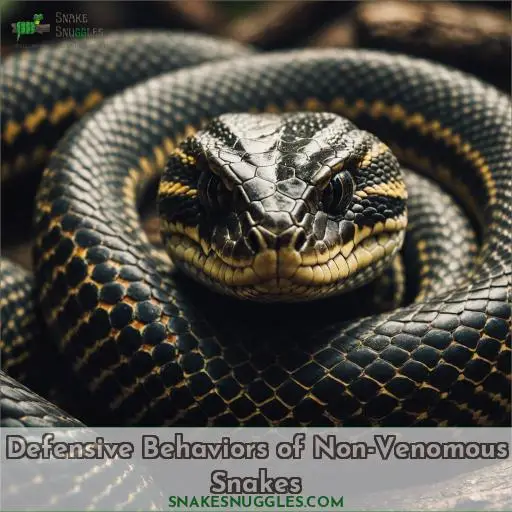 Defensive Behaviors of Non-Venomous Snakes