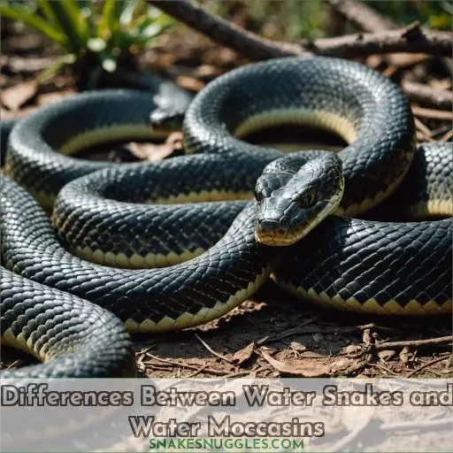 Differences Between Water Snakes and Water Moccasins