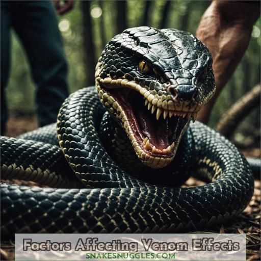 Factors Affecting Venom Effects
