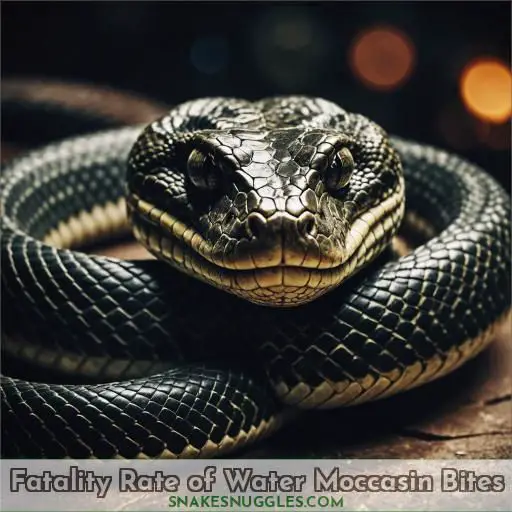 Fatality Rate of Water Moccasin Bites
