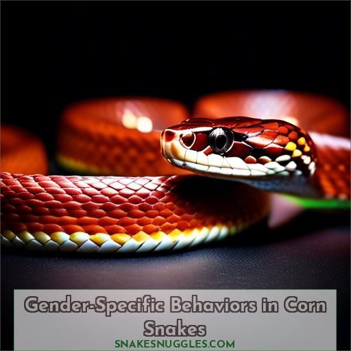 Gender-Specific Behaviors in Corn Snakes