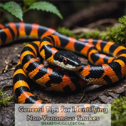General Tips for Identifying Non-Venomous Snakes