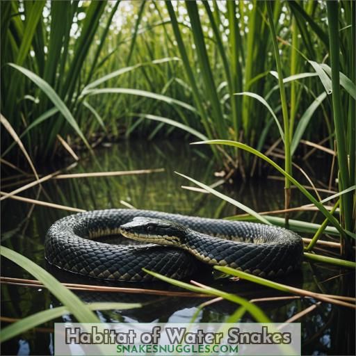 Habitat of Water Snakes