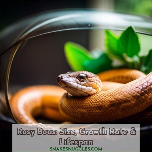 how long do rosy boas get and how long it takes to grow