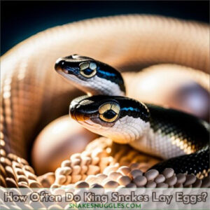 how many times a year do king snakes lay eggs
