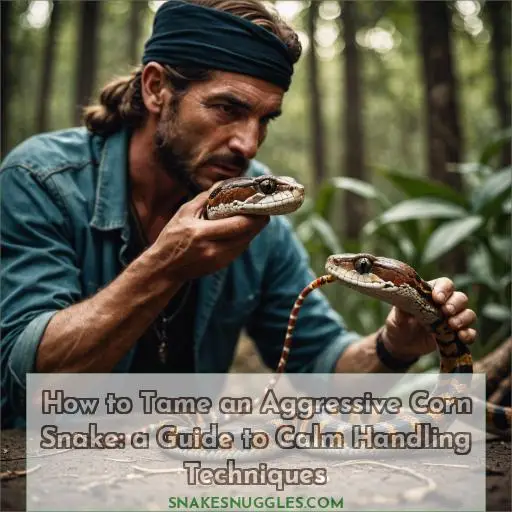 how to tame an aggressive corn snake