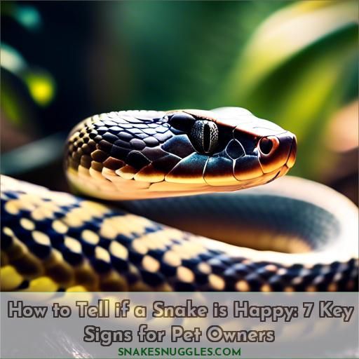 how to tell if a snake is happy