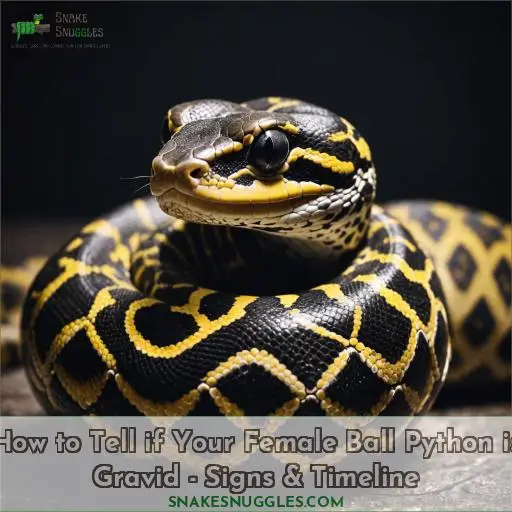 how to tell if your female ball python is gravid