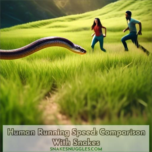 Human Running Speed: Comparison With Snakes