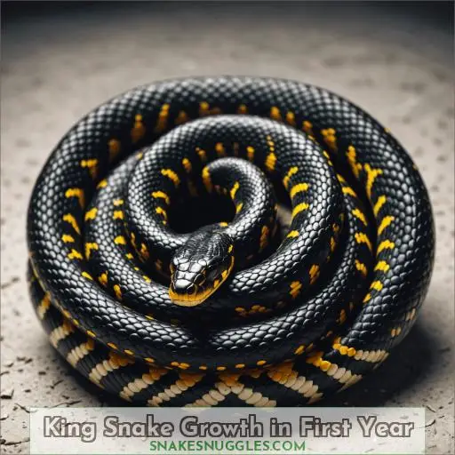 King Snake Growth in First Year