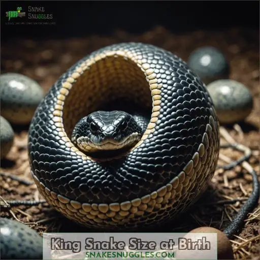 King Snake Size at Birth
