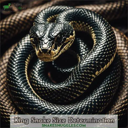 King Snake Size Determination