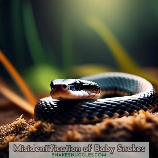 Misidentification of Baby Snakes