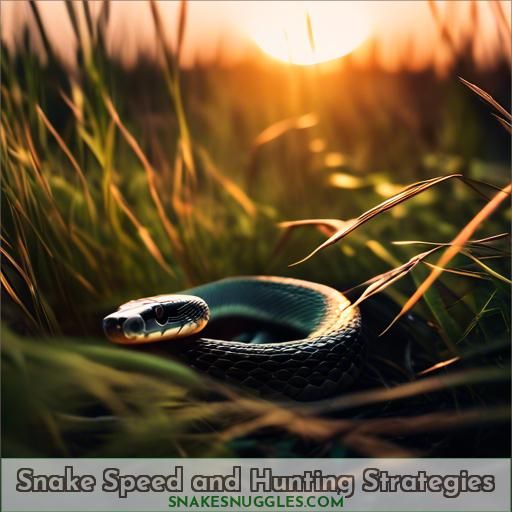 Snake Speed and Hunting Strategies