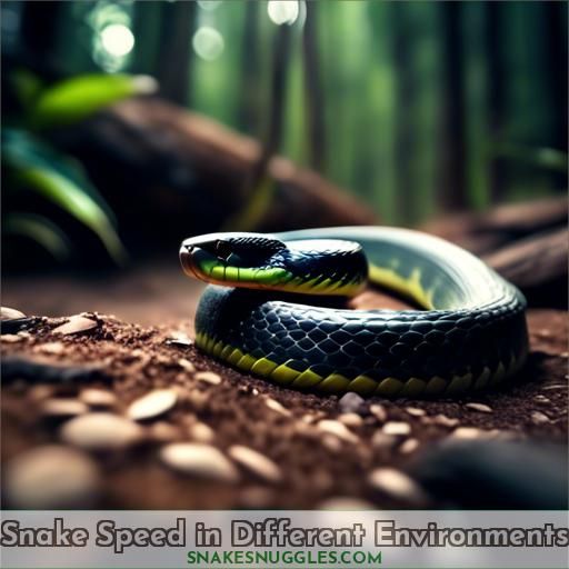 Snake Speed in Different Environments