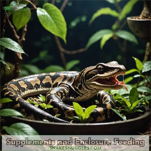 Supplements and Enclosure Feeding
