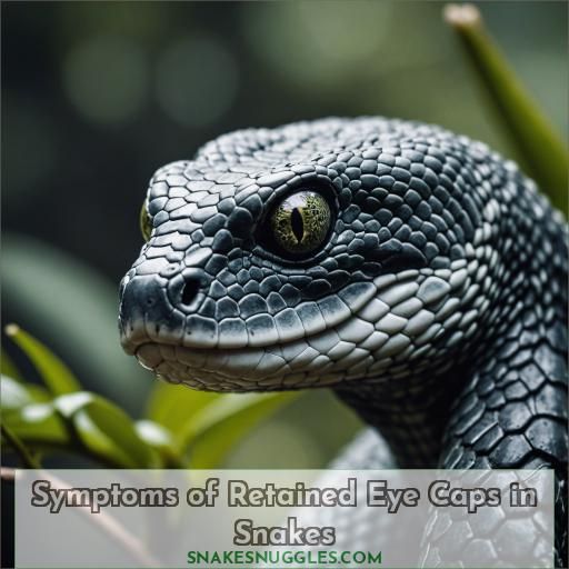 Symptoms of Retained Eye Caps in Snakes