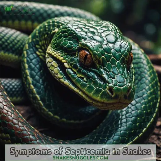 Symptoms of Septicemia in Snakes