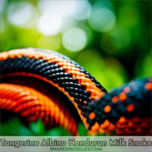 Tangerine Albino Honduran Milk Snake