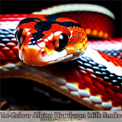 Tri-Colour Albino Honduran Milk Snake