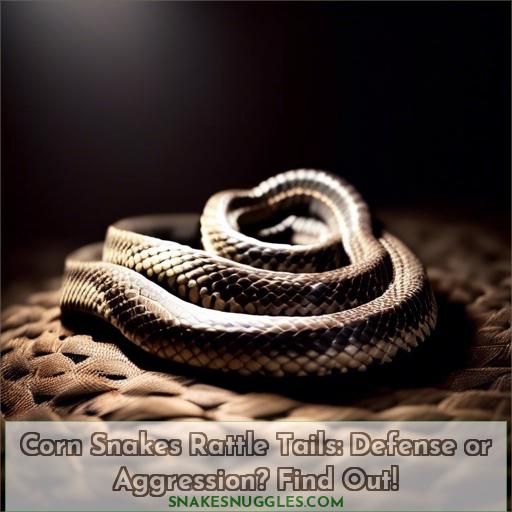 why do corn snakes rattle their tails