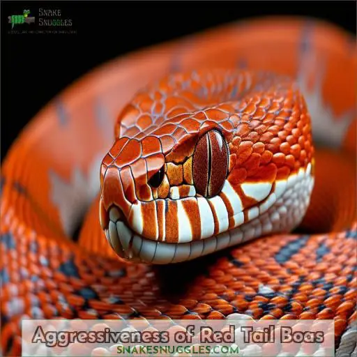 Aggressiveness of Red Tail Boas