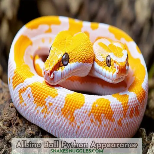 Albino Ball Python Appearance