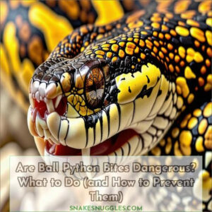 are ball python bites dangerous