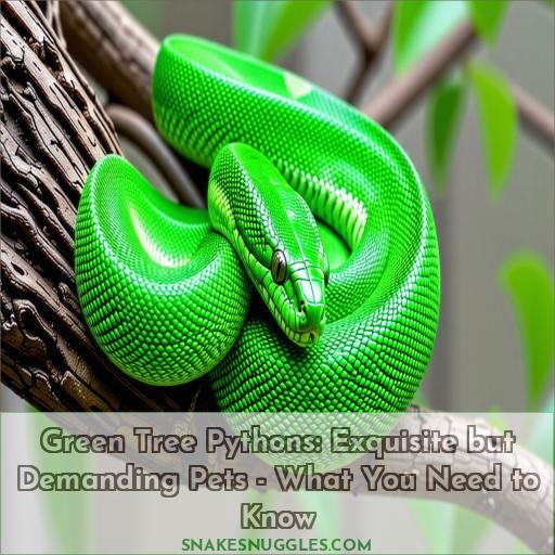 are green tree pythons good pets