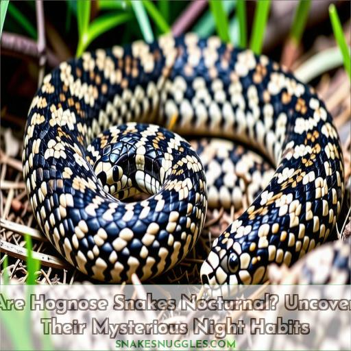 are hognose snakes nocturnal