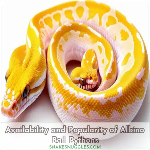 Availability and Popularity of Albino Ball Pythons