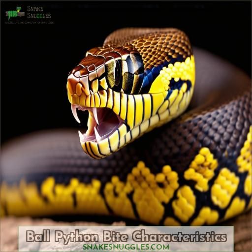 Ball Python Bite Characteristics