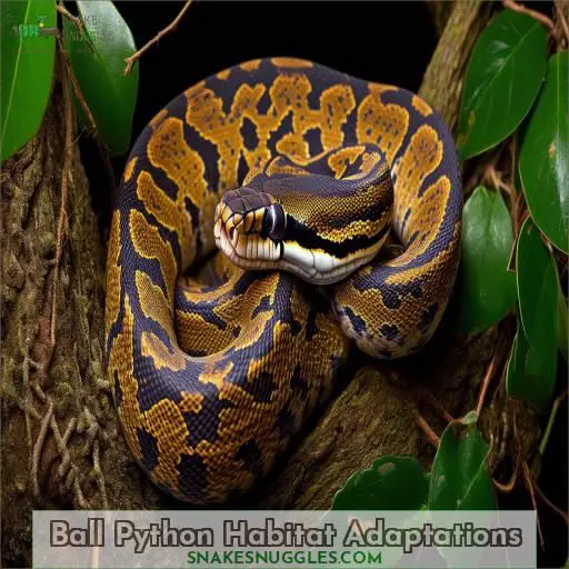 Ball Python Habitat Adaptations