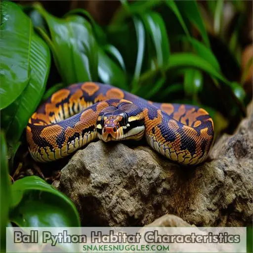 Ball Python Habitat Characteristics